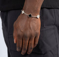 Bracelet Trèfle Noir Glacé