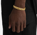 Bracelet Cubain 8 mm — Or 18 carats