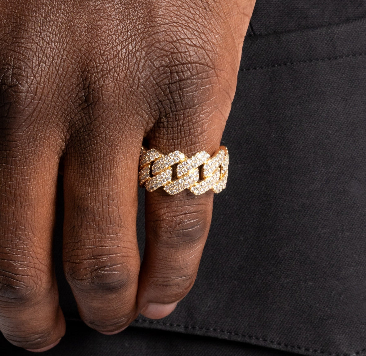 Bague Cubaine à Griffes en Or